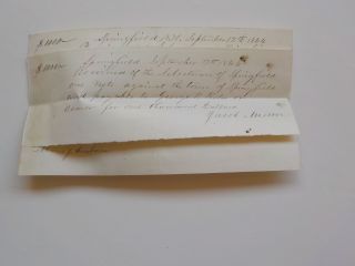 Civil War Document 1864 Quota Town Call Of President Springfield Hampshire