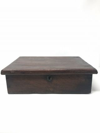 Antique Primitive Handmade Wood Hunting Box