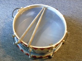 Ww2 German Drum In,  Colours,  Rare Medium Size