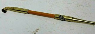 Very Old Oriental Pipe With Raised Chicken Designs - Rare - L@@k