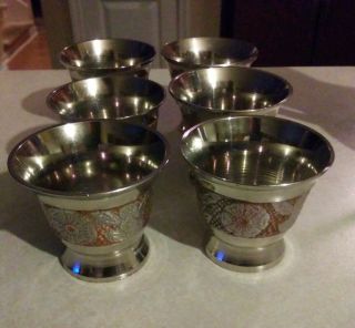 Antique Arabic Islamic Copper Brass Dallah Coffee/Tea Pot/ Tray /Coffee Cups Set 3
