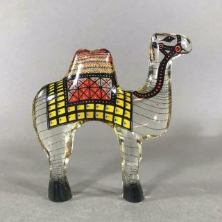 Vintage Abraham Palatnik (pal) Lucite Acrylic Camel Sculpture Figurine,  Op Art