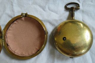 Monkhouse Carlisle Pocket Watch Pair Case Fusee Verge&Papers Old Vtg Antique 3