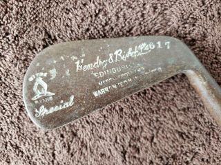 Vtg Hendry & Bishop Edinburgh Made In Scotland Golf Club Warranted Hand Forged