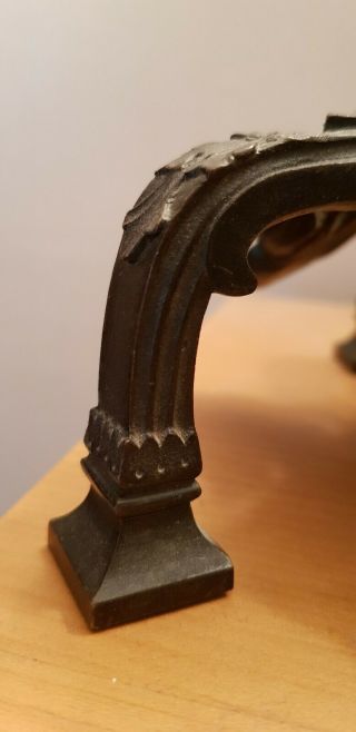 Antique Bronze Table lamp Base rare 6