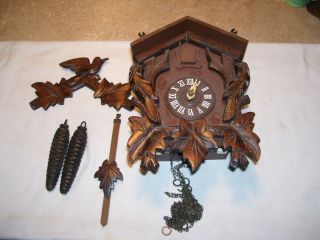 Vintage Black Forest West Germany Cuckoo Clock