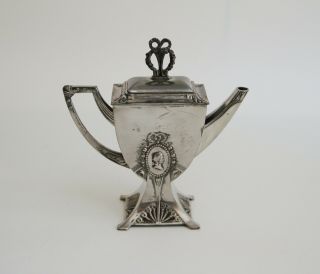 Wmf Art Nouveau Silver Plated Tea Pot Circa 1906