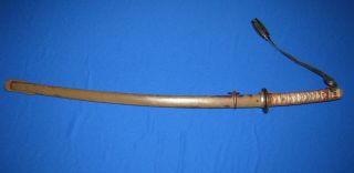 WWII JAPANESE ARMY TYPE 95 NCO SWORD w/ SCABBARD - MATCHING NUMBERS 12