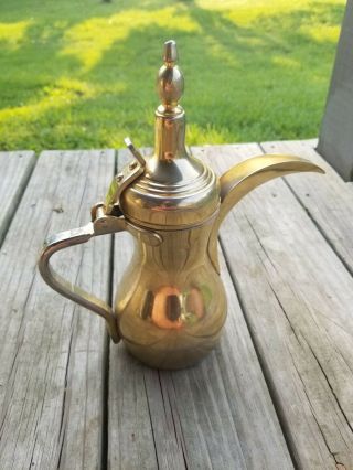 Vintage Dallah Arabic Coffee Teapot/brass Stainless Steel