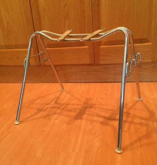 Chrome Stacking Base For Eames Herman Miller Shell Chair Narrow Mount