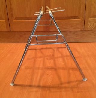Chrome Stacking Base For Eames Herman Miller Shell Chair Narrow Mount 2