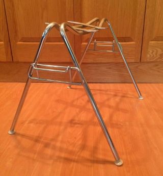 Chrome Stacking Base For Eames Herman Miller Shell Chair Narrow Mount 3
