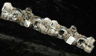 RARE PAIR EARLY 19TH CENTURY IRISH LEAD CRYSTAL TRIPLE TOWERS KNIFE RESTS 3