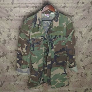 Us M81 Woodland Camo Camouflage Raid Mod Modified Uniform Shirt Medium Regular
