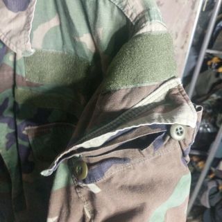 US M81 Woodland Camo Camouflage RAID Mod Modified Uniform Shirt Medium Regular 6