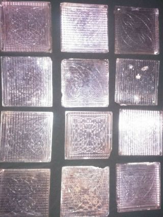 Frank Lloyd Wright Luxfer Glass Prism Flower Tiles Start $30 Each 70 Tiles Total