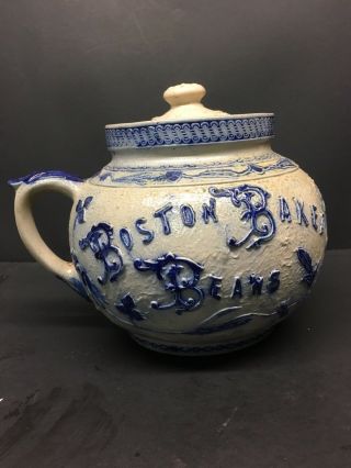 Boston Baked Beans 19th Century Stoneware Pot Crock
