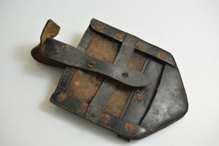 Wwii / Ww2 1939 German Army Leather Cover For Shovel Entrenching Tool