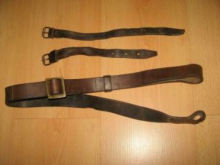 Wwi Leather Sling For Mosin Nagant Rifle M91/30 M91 M44 Wwii Surplus 1914 - 1925
