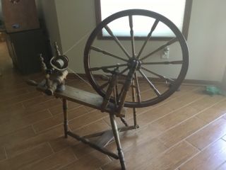 Antique Spinning Wheel, .  Local