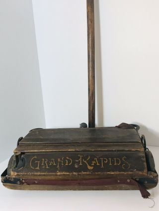 Vintage 1930s Bissell ' s Grand Rapids Hi - Lo Ball Bearing Carpet Sweeper 2