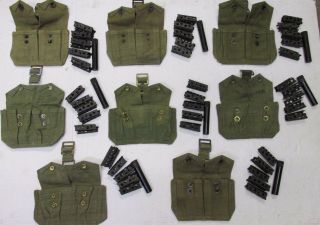 10 British Enfield Stripper Clips Pouch Oiler SMLE NO 1 MKIII NO 4 MKI 303 Cal 4