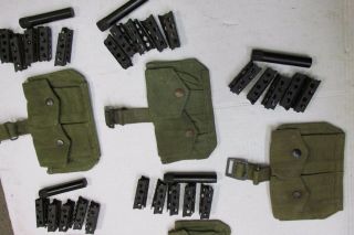 10 British Enfield Stripper Clips Pouch Oiler SMLE NO 1 MKIII NO 4 MKI 303 Cal 8