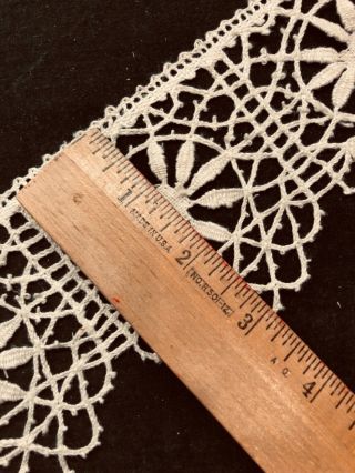 Antique French Cluny Wide Lace 5 yds 3