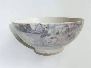 12.  5cm DIAMETER CHINESE MING DYNASTY BOWL WITH UNUSUAL FADED RURAL SCENE TO BOWL 2