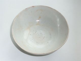 12.  5cm DIAMETER CHINESE MING DYNASTY BOWL WITH UNUSUAL FADED RURAL SCENE TO BOWL 6