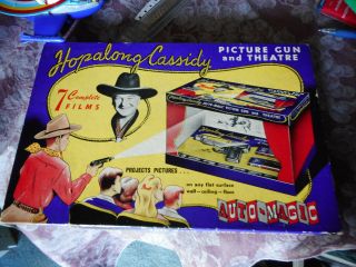 Hopalong Cassidy Film Picture Gun Theater W Boxed W Extra Parts Gun