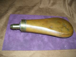 ANTIQUE Civil War Era Copper Gun Powder Flask 1800 ' s Circa 2