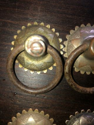 Set 4 - Eastlake Victorian Farmhouse Antique Hardware Drawer Pull Cabinet Knob 5