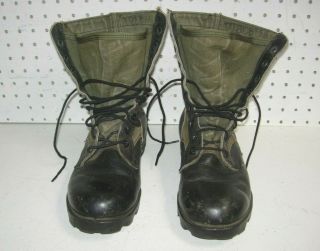 Sz 8 1/2 W Vietnam War Era Ro Search Military Issue Jungle Combat Boots