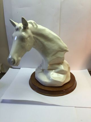 Horse Head Ceramic Bust