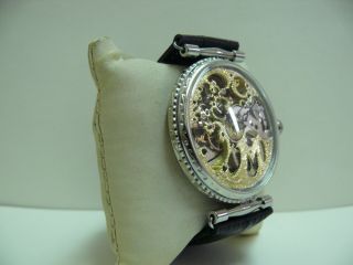 Vinatge Molnija SKELETON Gent ' s wristwatch 18 Jewels SEVRICED 2