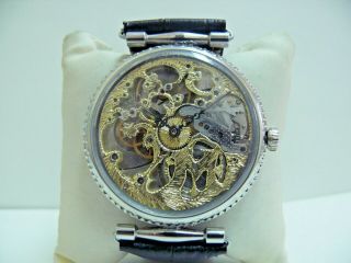Vinatge Molnija SKELETON Gent ' s wristwatch 18 Jewels SEVRICED 4