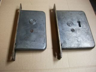 Pair Pocket Sliding Door Mortise Lock W/o Key Yale And Towne