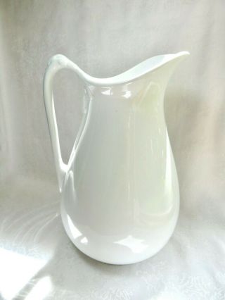 Antique Powell & Bishop Ironstone Pitcher - 12.  75 " Tall - England - 1867 - 1878
