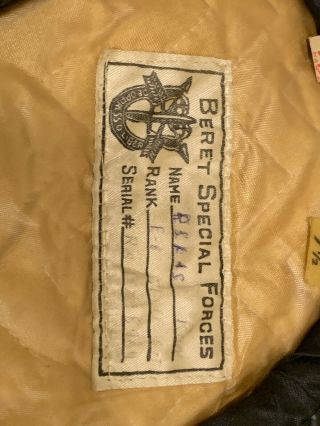 Vietnam War US Army Special Forces Green Beret Named 4