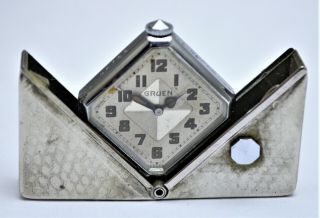 Vintage Gruen Carre Art Deco Watch - - Purse,  Pocket,  Travel.  C1931.  Spring Loaded.
