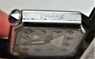 Vintage Gruen Carre Art Deco Watch - - Purse,  Pocket,  Travel.  C1931.  Spring Loaded. 7