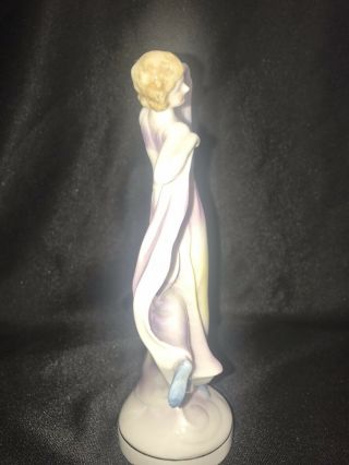 Art Deco Porcelain Dancing Lady Figurine 3