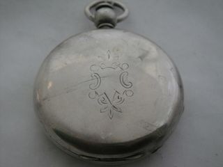 Civil War Era Aug 1864 P S Bartlett Waltham 11J 18s slv hunt cs KW pocket watch 2