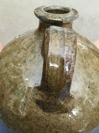 Antique Southern Pottery,  1 Gallon Catawba Alkaline Glazed Stoneware Jug 6