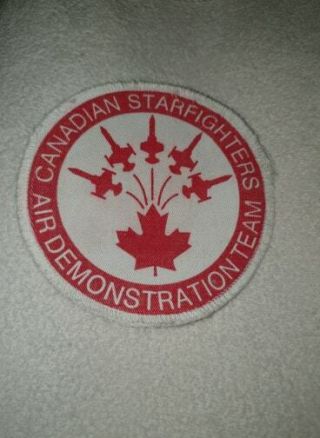 Rcaf Airforce F - 104 Old Demo Team Printed Patch