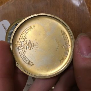 Vintage Hamilton 917 Pocket Watch 10 size 17 jewels 10K gold filled case RUNS 5