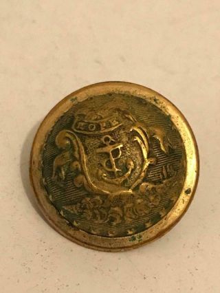 Civil War Period Rhode Island Militia State Seal Coat Button (22mm)