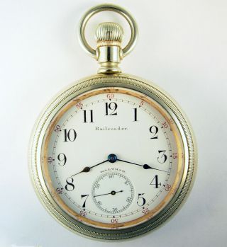 Waltham Railroader Very Rare Model 1892 18 Size 17 Jewel Pocket Watch