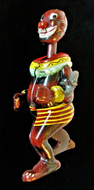 Vintage Tps Japan Wind Up Tin Toy Black Male Dancing Figure 6 " Ht 40 - 50s